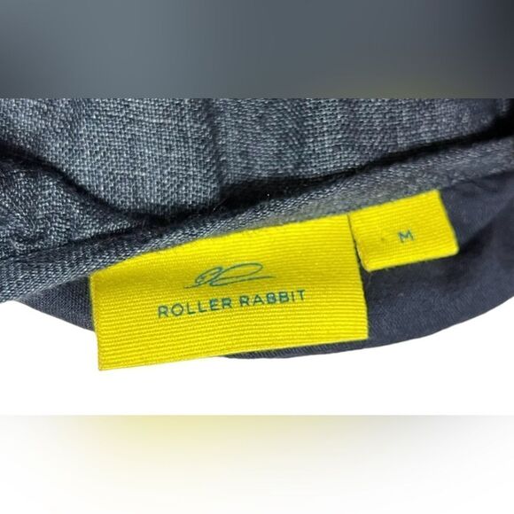 Roller Rabbit | 100% Linen Embroidered Tunic Shift Dress | Blue & Pink | medium - Picture 5 of 6